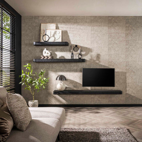 Étagère murale 100 cm Gris métallisé Aeris 