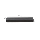 Étagère murale 100 cm Gris métallisé Aeris 
