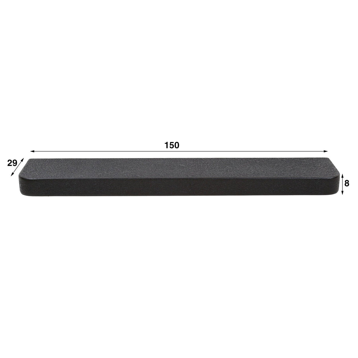 Étagère murale de 150 cm, gris métallisé Aeris 
