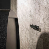 Étagère murale goutte métallique gris 34x21 cm Aeris 