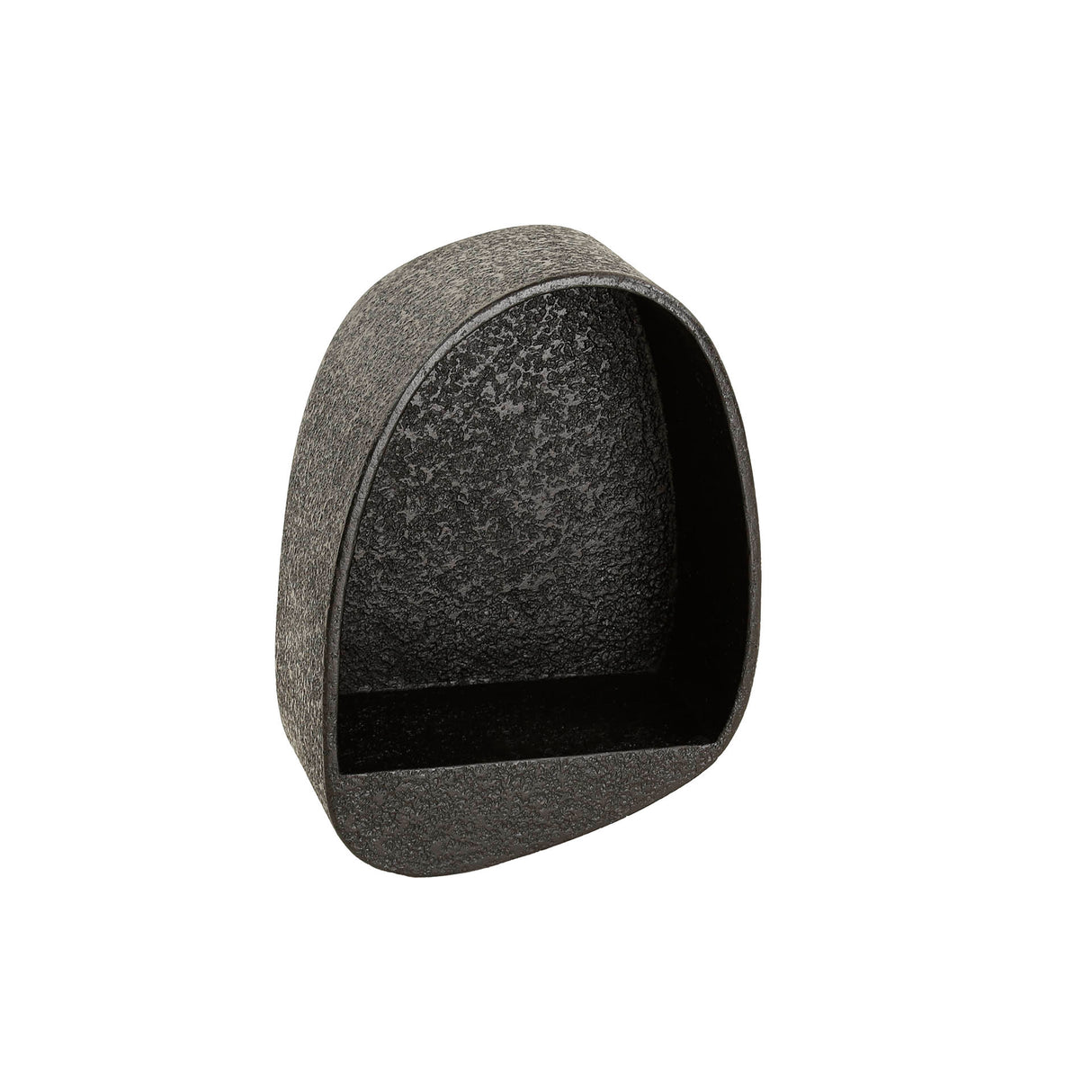 Étagère murale goutte métallique gris 34x21 cm Aeris 