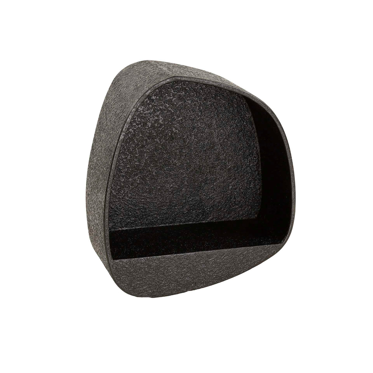 Étagère murale large en métal gris métallique 44x21 cm Aeris 