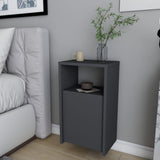 Carlin nachtkastje antraciet 61,4 cm Gemelamineerd houtcomposiet