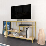 Meubles de télévision Robbins Gold Oak Mélamine 120x75x39 cm