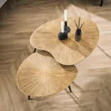 Ensemble de tables basses Nier – Métal Or Antique (2 pièces) 