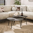 Tables basses - Ensemble de tables basses Jax Organic Bronze Dark Brown Set de 2 - Dimehouse