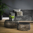 Tables basses - Lot de 2 Tables basses Nola Nickel Noir - Dimehouse