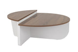Orion salontafel Walnoot en Wit 90x60 cm Walnut White Melamine