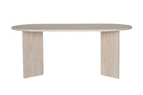 Sablin Table en mélamine Travertin 180x89,5x75 cm 