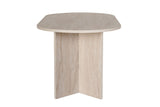 Sablin Table en mélamine Travertin 180x89,5x75 cm 