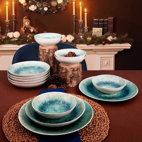 GBSATN18KY1E1657 Blanc Bleu 100% PORCELAINE
