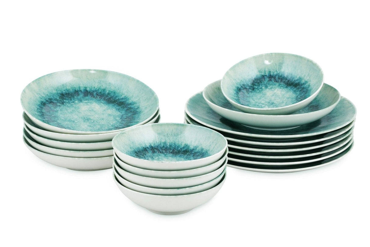 GBSATN18KY1E1657 Blanc Bleu 100% PORCELAINE