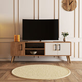 Meubles de télévision Exxen Oak Mélamine blanche 150x52x34 cm