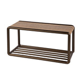 Banc à chaussures Senna Drift marron 80x35 cm