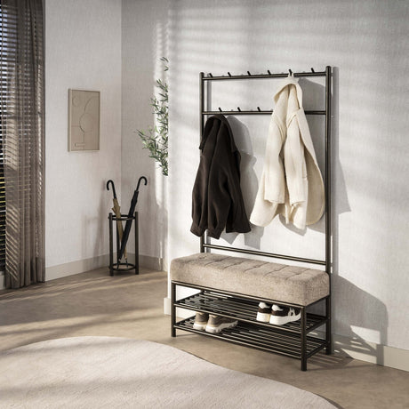 Kapstokken - Senna Garderobebank Drift brown - Dimehouse