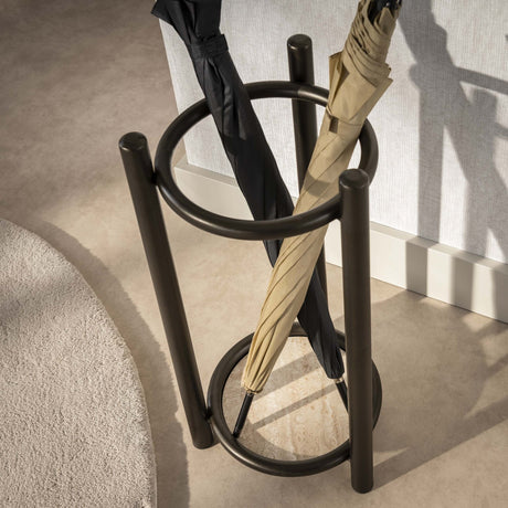 Decoraties - Senna Paraplubak Rond Drift brown - Dimehouse