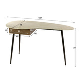 Kaptafels - Kaptafel Borea 1 Lade Keramiek Travertine - Dimehouse