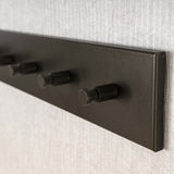 Portemanteau Aria 8 patères Noir Coloris bronze