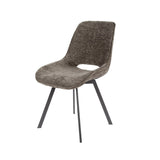 Ensemble de 4 chaises de salle à manger Riviera Rich Taupe pivotantes 