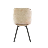 Lot de 4 chaises de salle à manger pivotantes Avero Jaroq sable