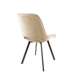 Lot de 4 chaises de salle à manger pivotantes Avero Jaroq sable