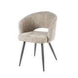 Chaise de salle à manger moderne Zand Cargo Tissee Tissu 