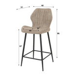 Tabouret de bar Mira Bouclé Sable 