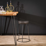 Tabouret de bar industriel Dorian Grey Set de 4