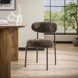 Chaise de salle à manger Aero Tissee Cargo Tissee en tissu Marron 