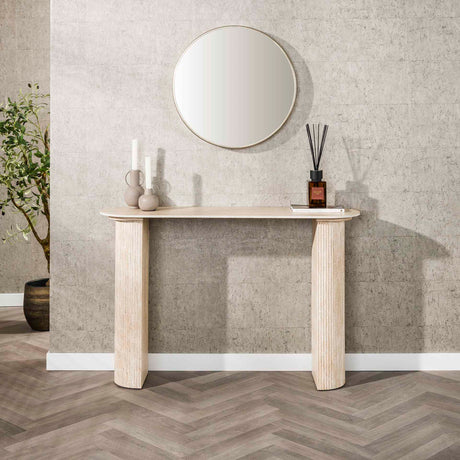 Kaptafels - Archon Moderne Kaptafel Keramiek Travertin 120 cm - Dimehouse