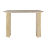 Coiffeuse moderne Archon en céramique travertin 120 cm
