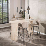 Bartafels - Archon Moderne Bartafel Keramiek Travertin 178x70 cm - Dimehouse