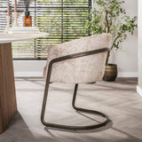 Eetkamerstoelen - Set van 2 eetkamerstoelen Reno Alura zand - Dimehouse