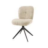 Chaise de salle à manger pivotante Lava bouclé set of 2