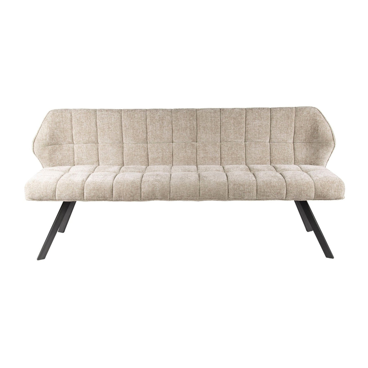 Banc de salle à manger Lino Tissu Chenille Sable Riche 180 cm Carreaux 