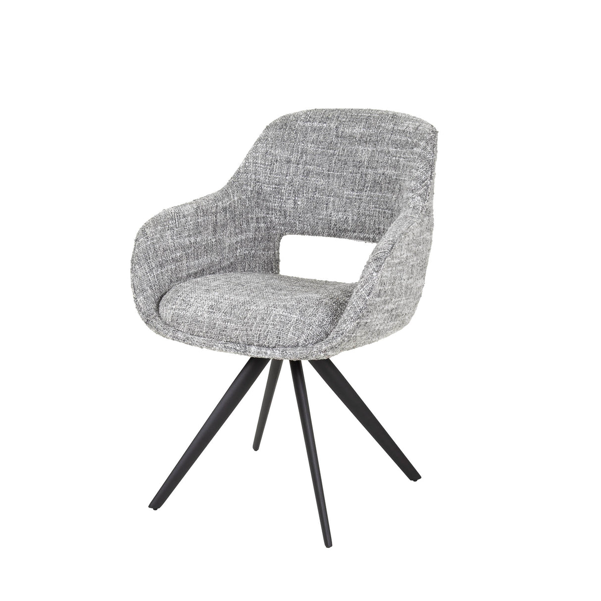 Chaise de salle à manger Springo pivotante Eagle Gris acier 