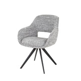 Chaise de salle à manger Springo pivotante Eagle Gris acier 