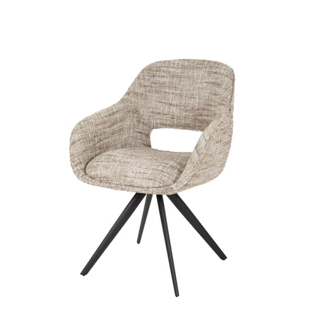 Chaise de salle à manger Springo Pivotante Eagle Couleur sable 