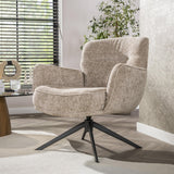 Fauteuil pivotant Savona Hoven Rich Fabric Sable