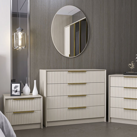 Ladekasten - Ladekast Kale Luxe Steen Melamine 100x85x45 cm - Dimehouse