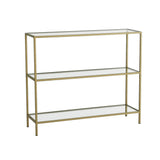 Table de coiffure Avignon Gold Glass 100x85x30 cm