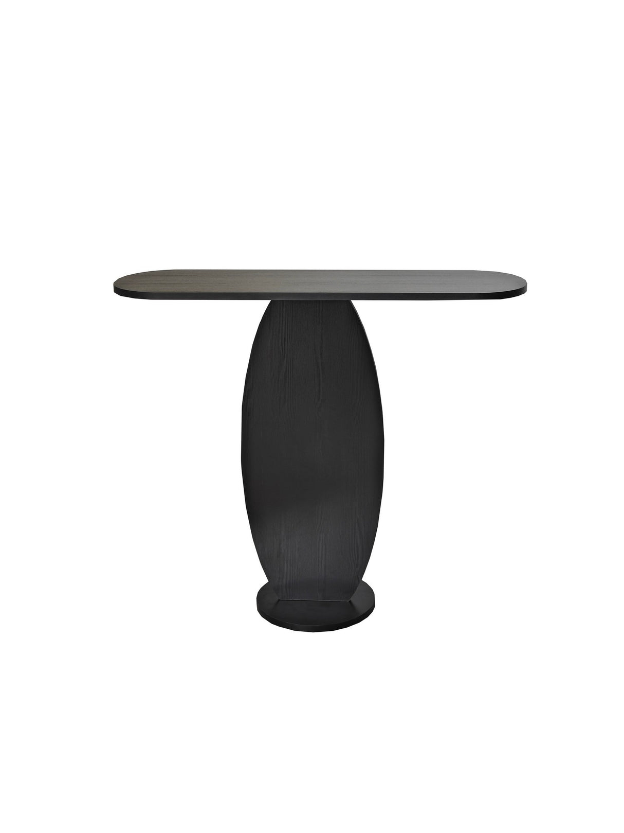 Table de coiffure Ellittica anthracite mélamine 100x81x30 cm