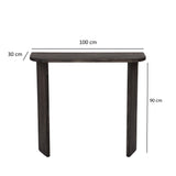 Table de coiffure ikigai bois anthracite