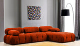 Banque modulaire 3 places avec bulle Hocker Oranje Red