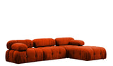 Banque modulaire 3 places avec bulle Hocker Oranje Red