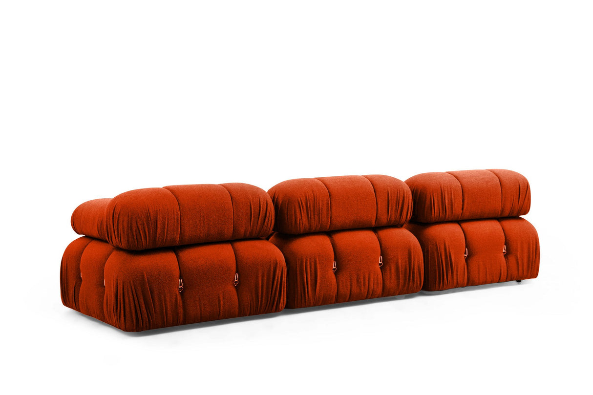 Banque modulaire 3 places avec bulle Hocker Oranje Red