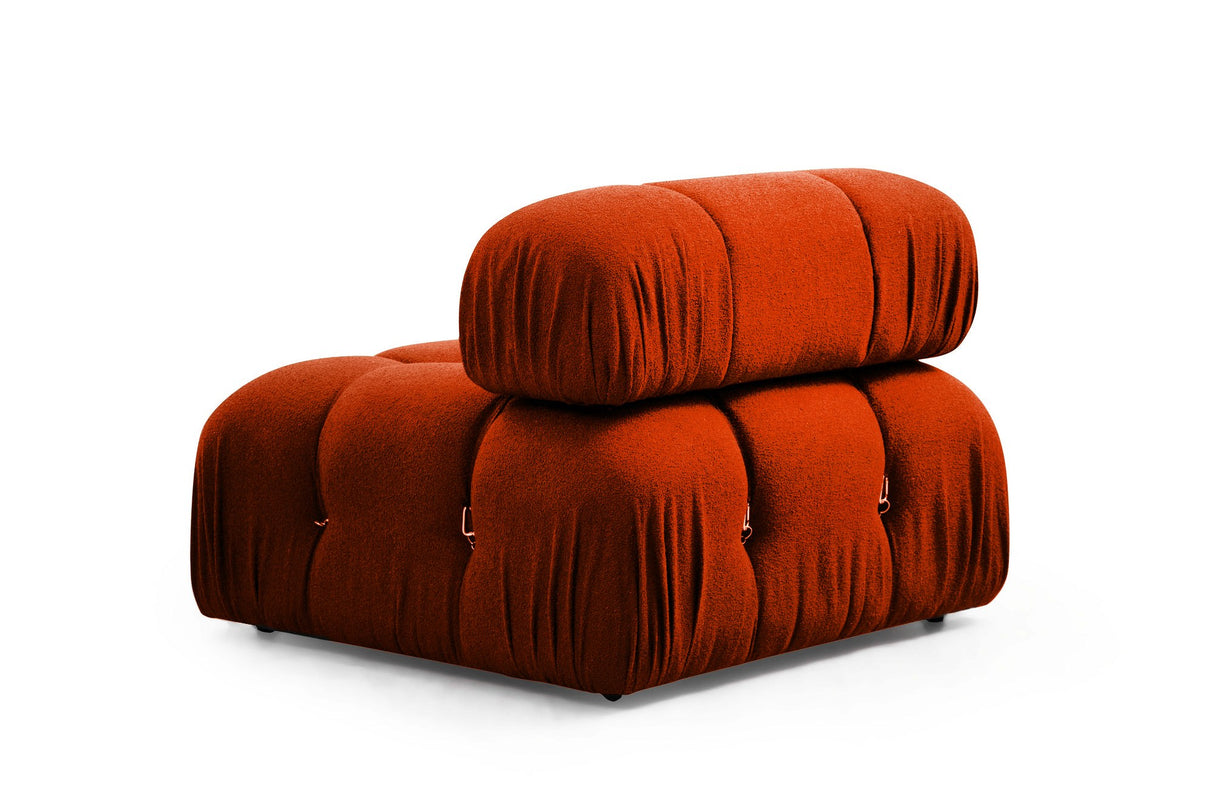 Banque modulaire 3 places avec bulle Hocker Oranje Red