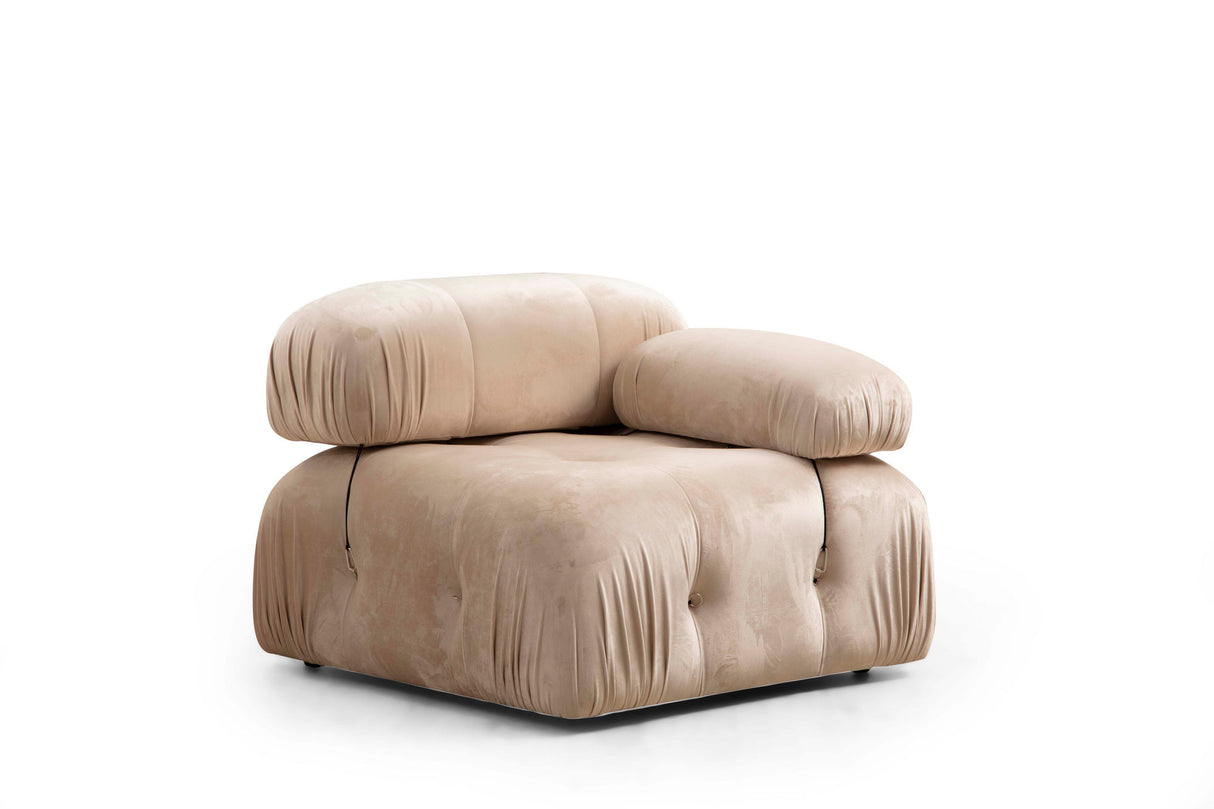 Banque modulaire Bubble Bubble Velvet Beige