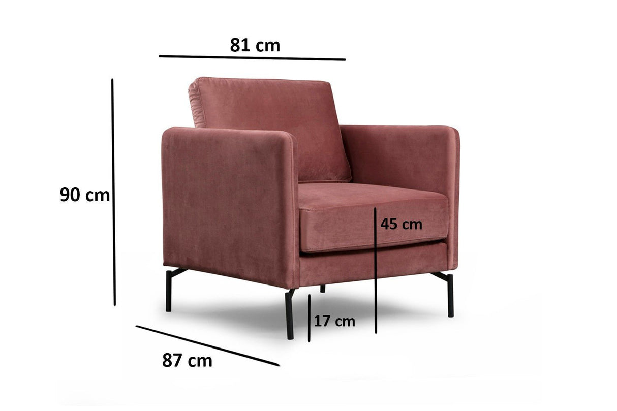 Fauteuil Sino Rose