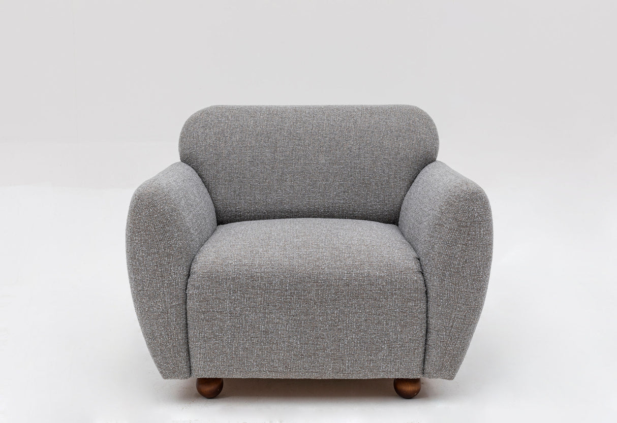 Fauteuil Eddy Gris Clair